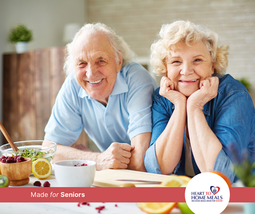 senior couple smiling together