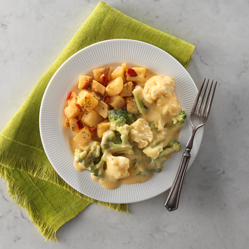 Image of Cauliflower and Broccoli Cheese Casserole