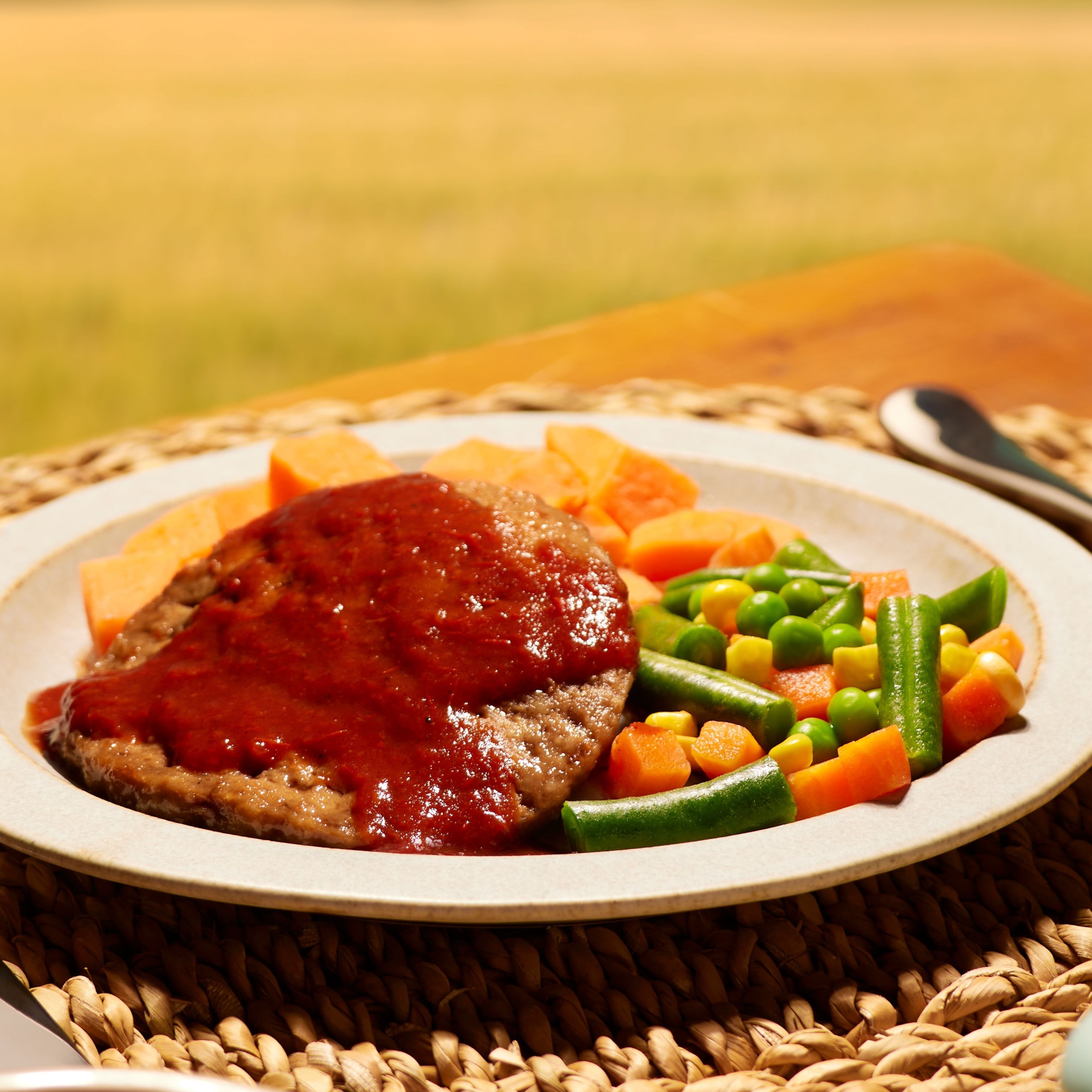 Image of Salisbury Steak with Barbecue Sauce