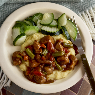 Image of Pork Ragout with Creamy Polenta