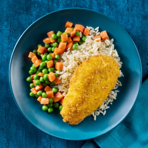 Image of the Cheddar Crusted Hake meal
