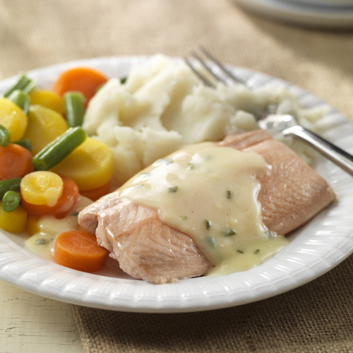 Image of Salmon with Hollandaise Sauce