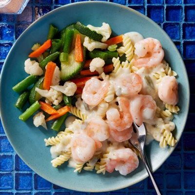 Image of Creamy Lemon Garlic Shrimp Pasta