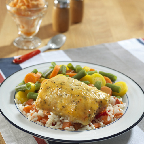 Image of Mediterranean-Style Glazed Haddock