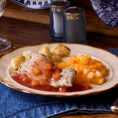 Image of Chicken Thigh with Cranberry Apple Sauce