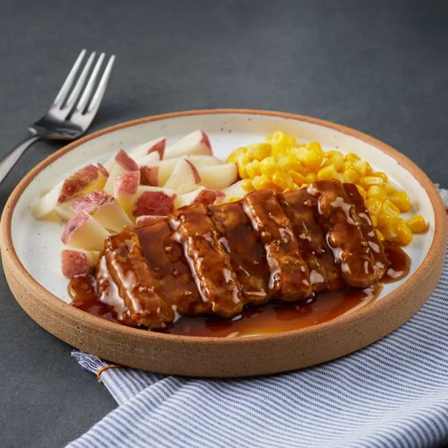 Boneless Pork Ribs with Honey Garlic Sauce