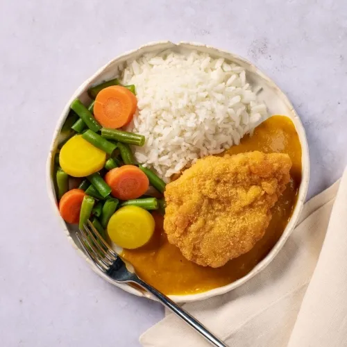 Crispy Chicken with Japanese Curry