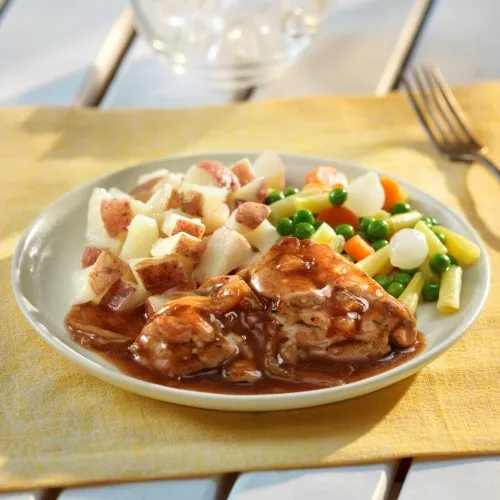 Chicken Thigh with Rich Onion Gravy
