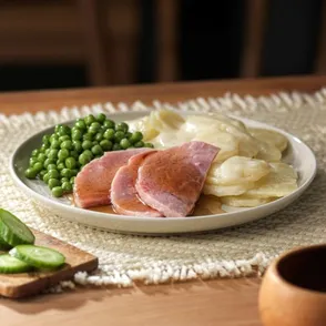 Scalloped Potatoes with Glazed Ham